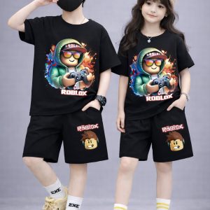 Drop Shoulder Baby TShirt and Pant Set